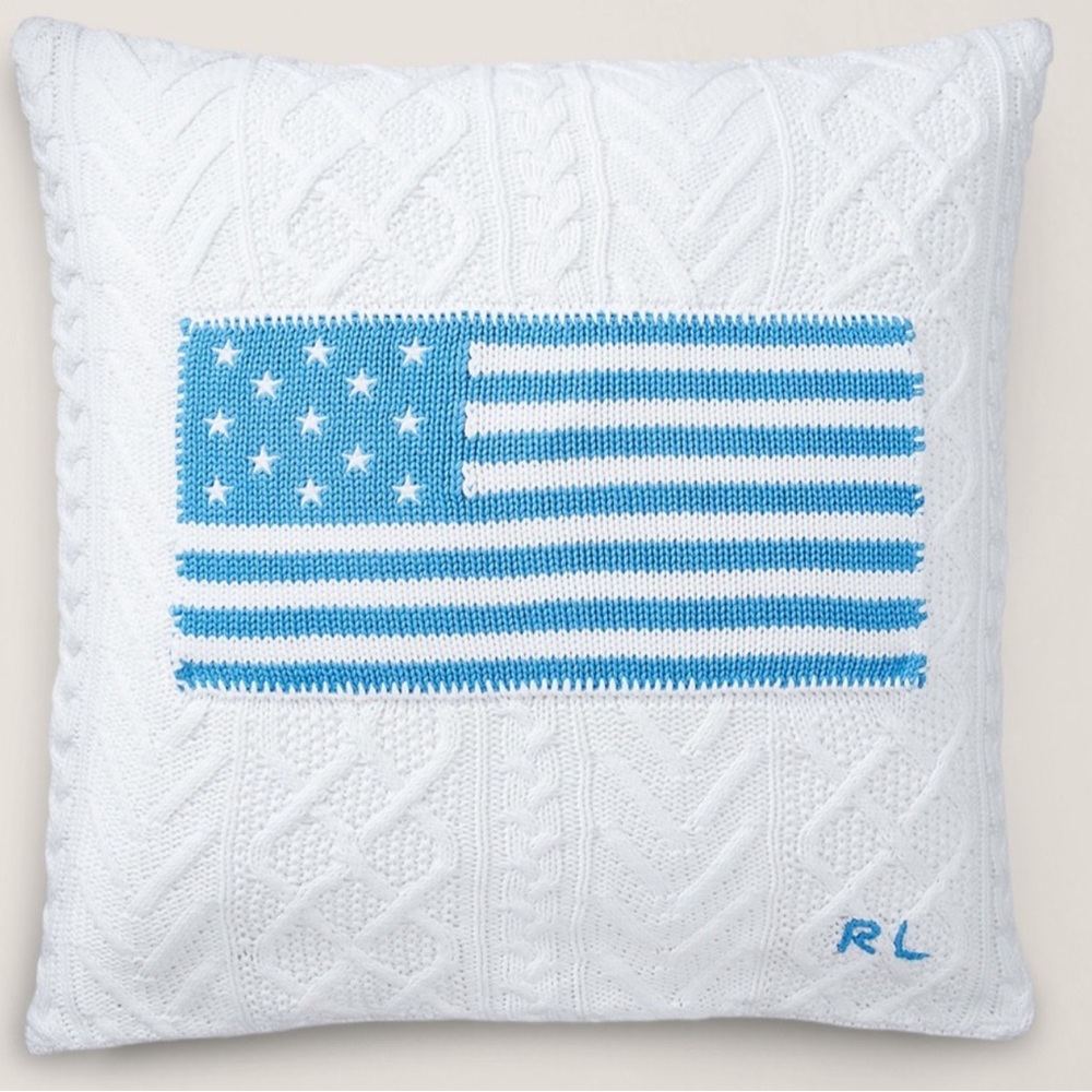 RALPH LAUREN sold out flag throw pillow